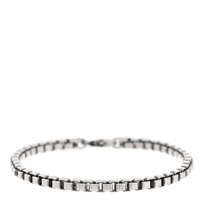 Tiffany Sterling Silver 4mm Venetian Link Bracelet 1 of 3