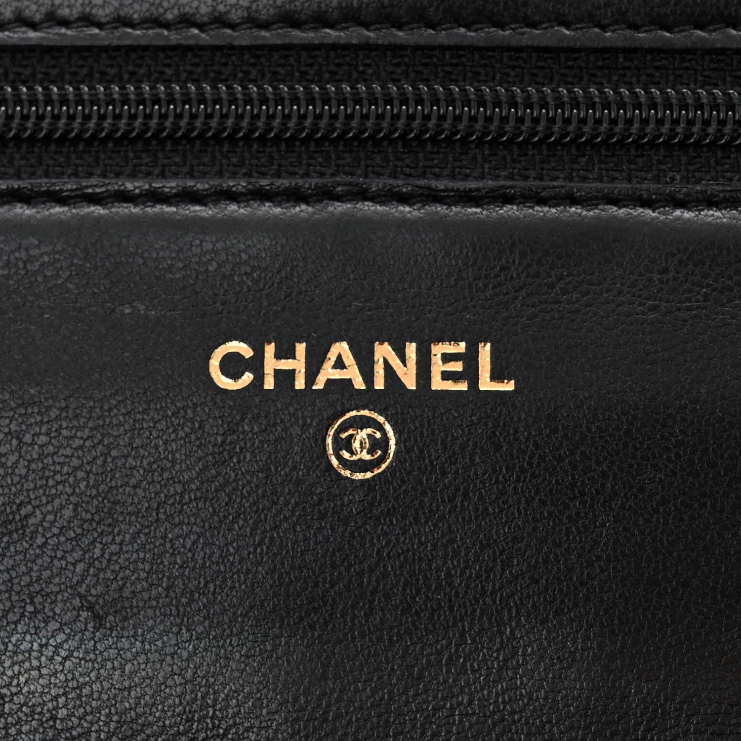 Chanel Lambskin Quilted Wallet On Chain WOC Black 6 of 11