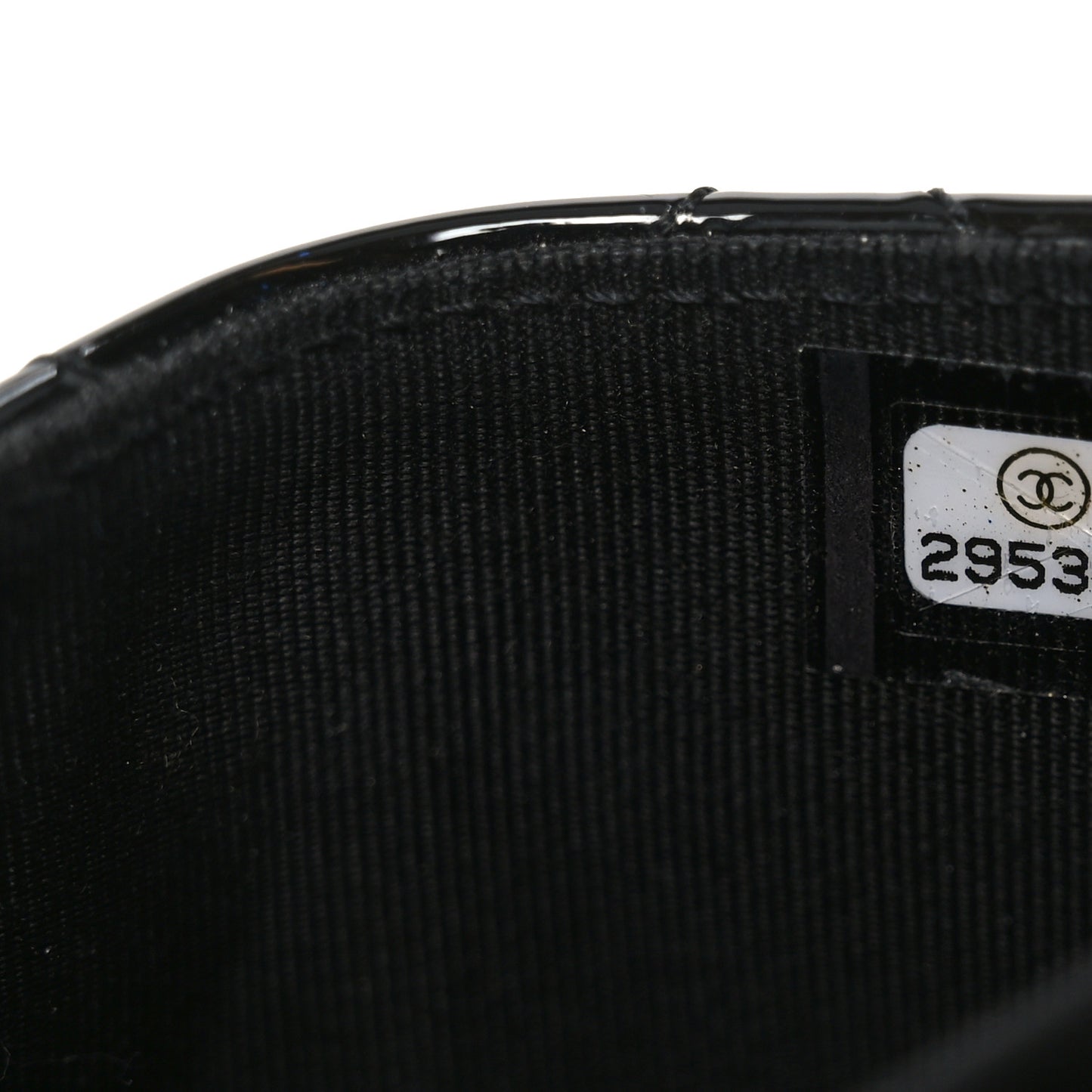 Patent Quilted Reissue Flap Card Holder Wallet So Black