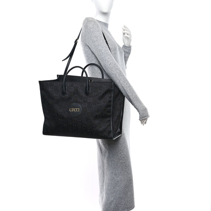 Gucci Econyl Nylon Monogram Large Off The Grid Tote Bag Black 2 of 11