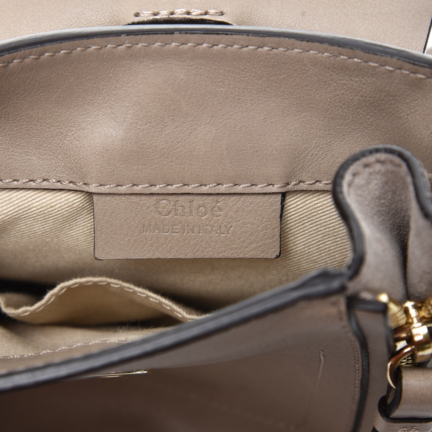 Suede Calfskin Mini Faye Backpack Motty Grey