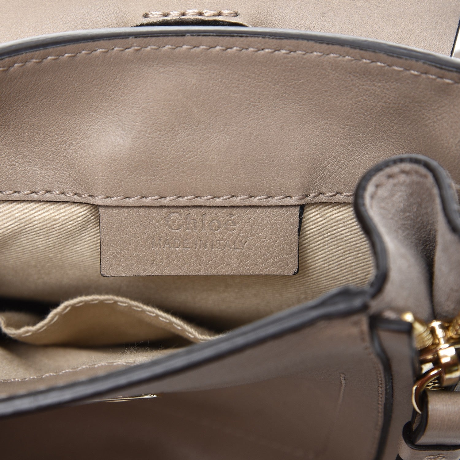 Chloe Suede Calfskin Mini Faye Backpack Motty Grey 7 of 11