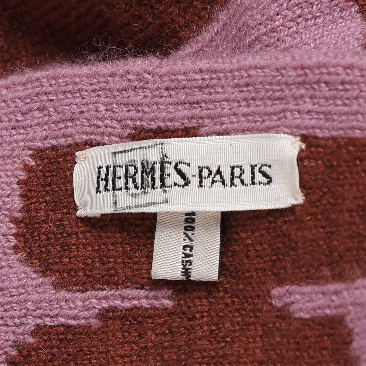 Cashmere Knit Logo Scarf