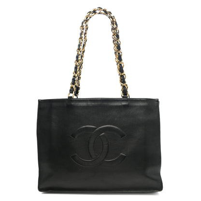 Chanel Lambskin CC Tote Black 1 of 13