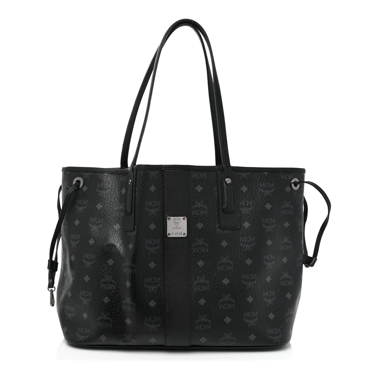 Visetos Medium Liz Reversible Shopper Tote Black