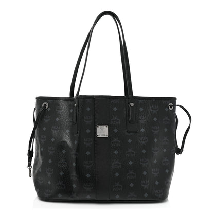 MCM Visetos Medium Liz Reversible Shopper Tote Black 1 of 15