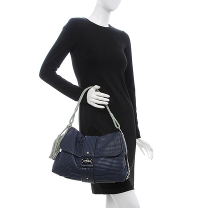 Lanvin Lambskin Quilted Happy Flap Blue 2 of 9