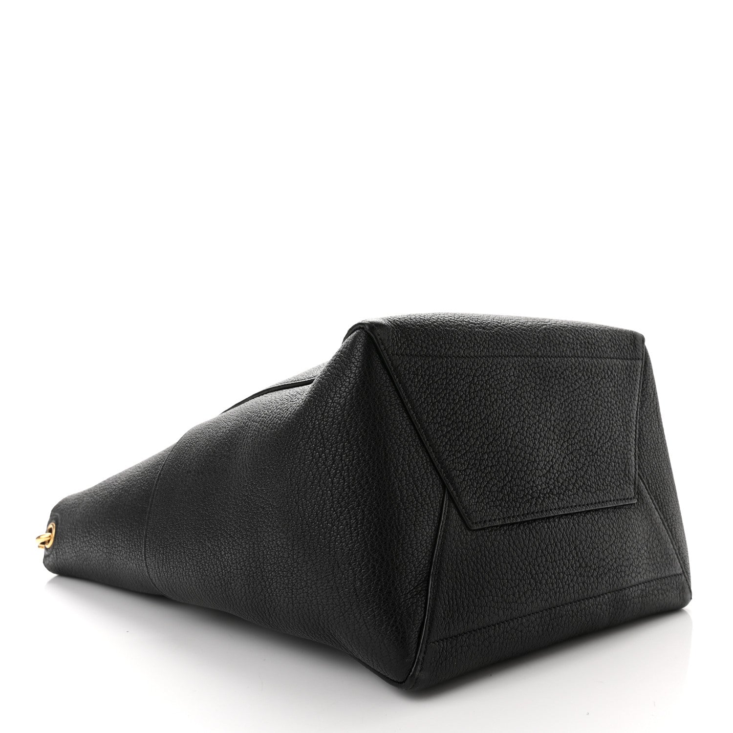 Celine Soft Grained Calfskin Sangle Bucket Bag Black 5 of 10