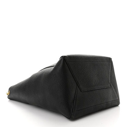 Celine Soft Grained Calfskin Sangle Bucket Bag Black 5 of 10