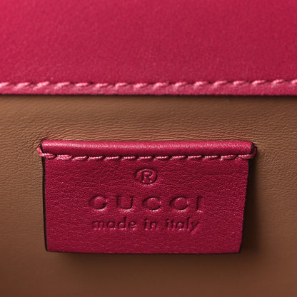 Gucci Velvet Crystal Mini Bee Broadway Shoulder Bag Light Raspberry Rose 6 of 9