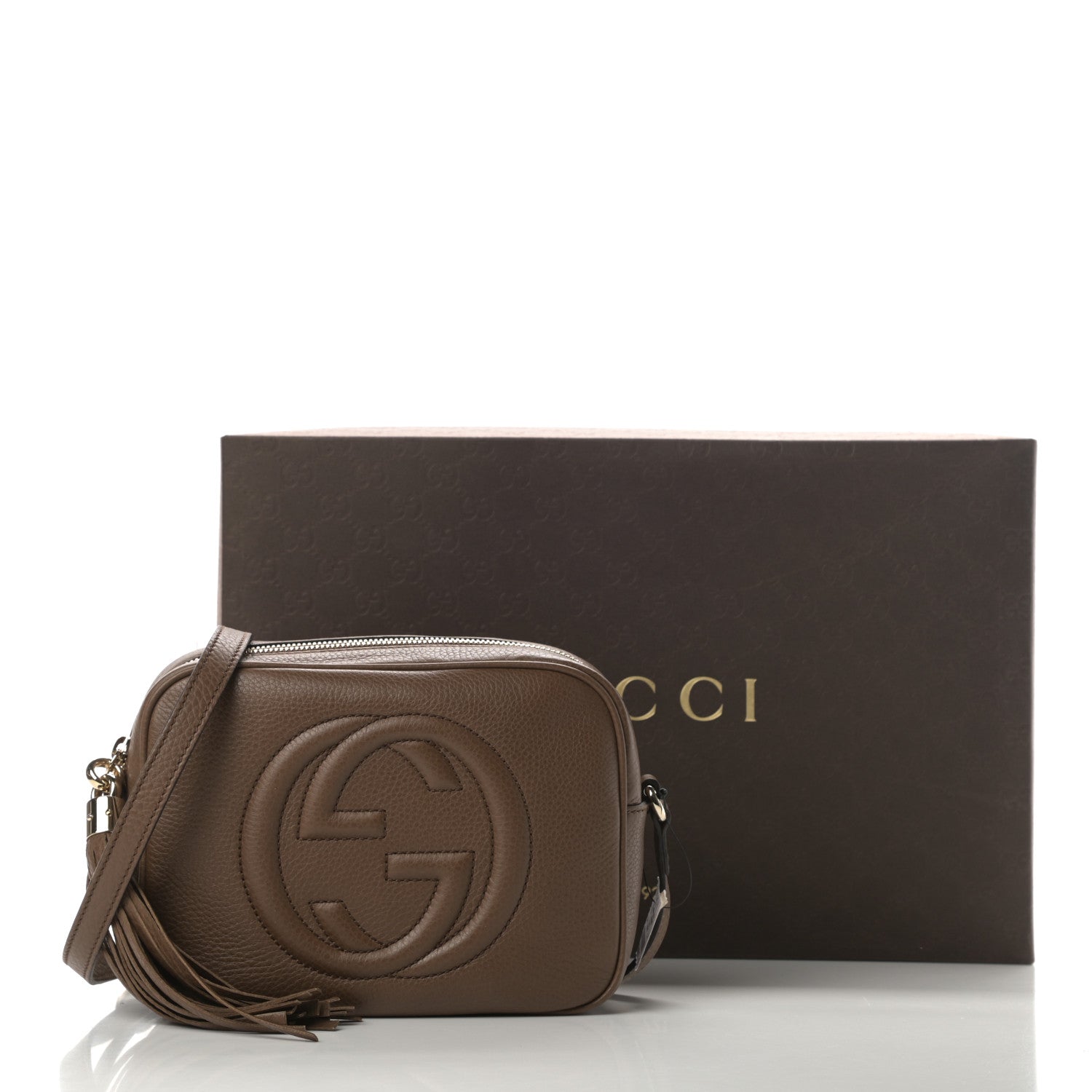 Gucci Cellarius Calfskin Small Soho Disco Bag Acero 11 of 12