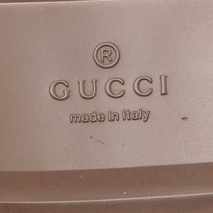 Gucci GG Supreme Monogram Miro Soft Calfskin Mens Horsebit Slippers 6 Beige Ebony New Acero 6 of 9