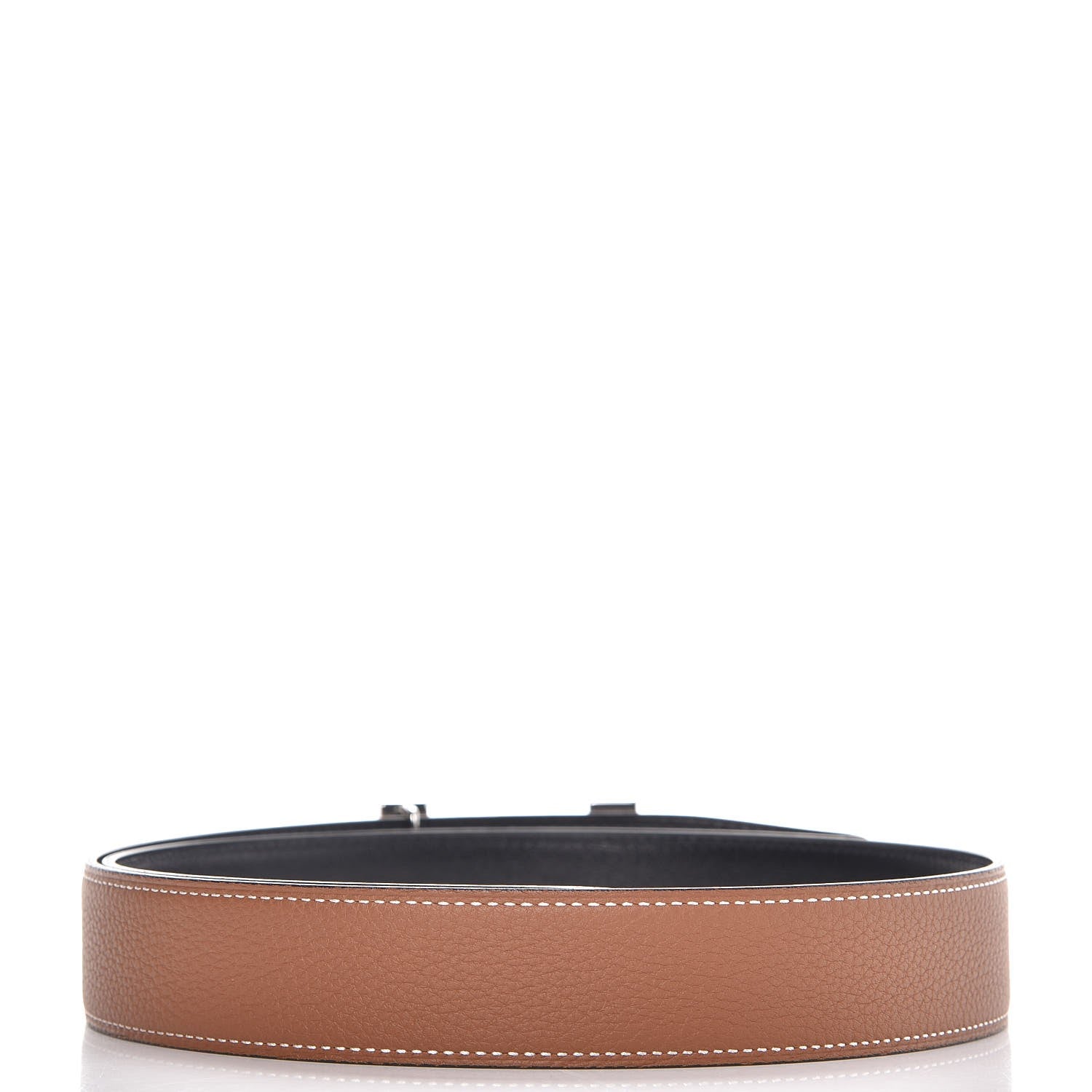 Hermes Swift Togo 32mm Quizz H Belt 80 Black Gold 4 of 8