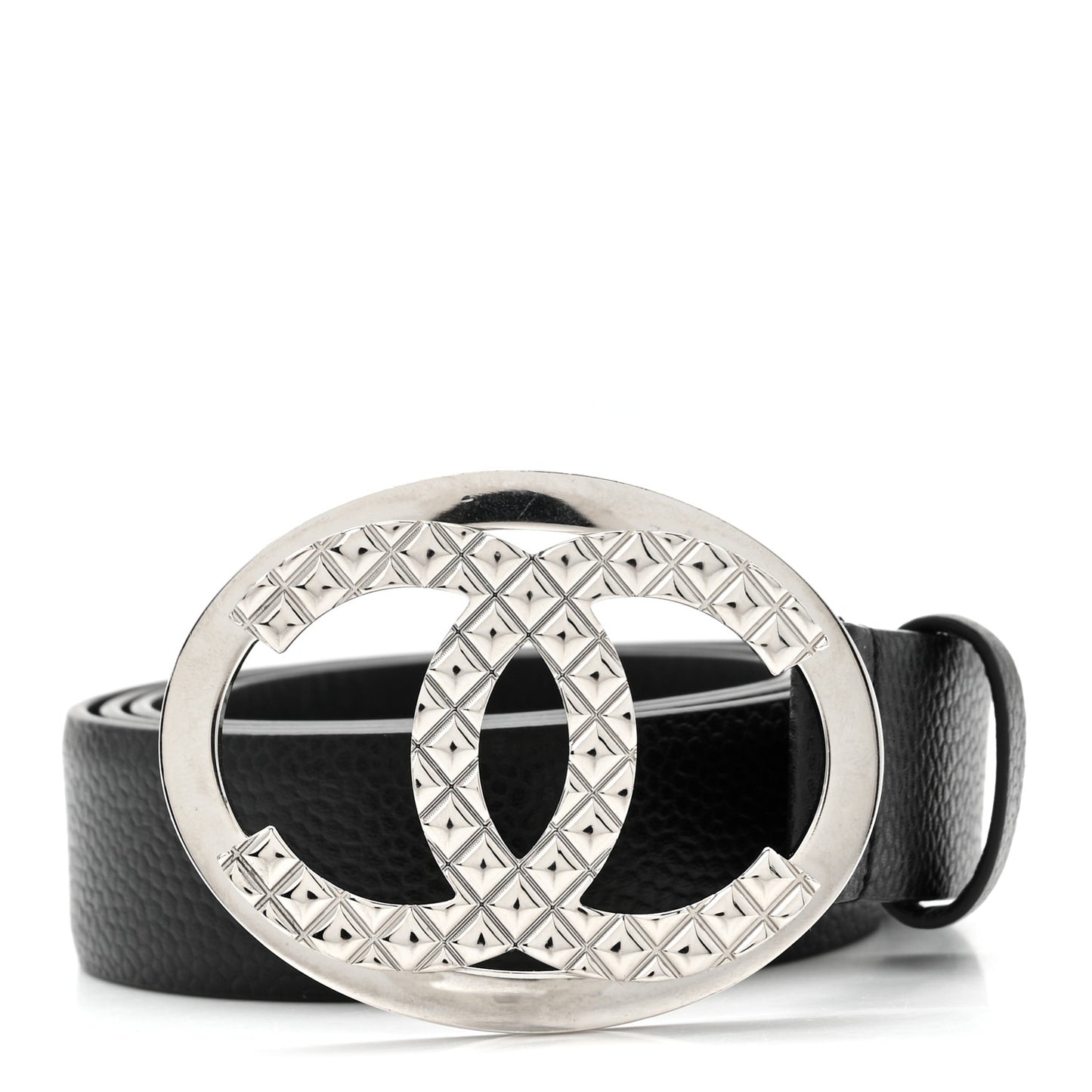 Caviar CC Quilted Belt 80 32 Black