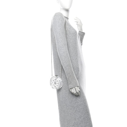 Chanel Transparent Lucite Round CC Minaudiere Clutch White 2 of 10