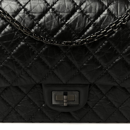 Chanel Aged Calfskin Quilted 2.55 Reissue 225 Flap So Black 8 of 11