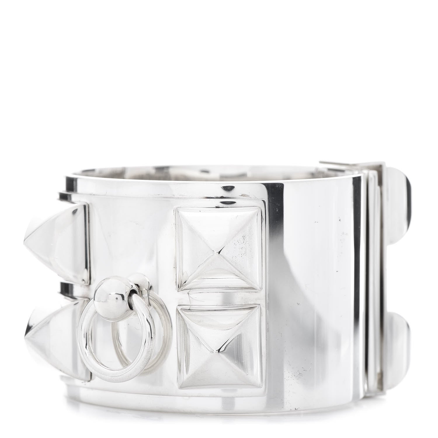 Hermes Sterling Silver Collier De Chien Bracelet SH 3 of 15