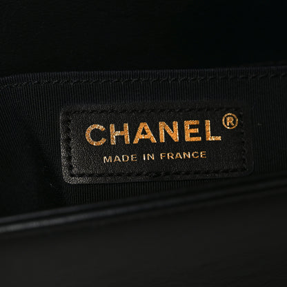 Chanel Lambskin Quilted Medium Boy Flap Black 6 of 10