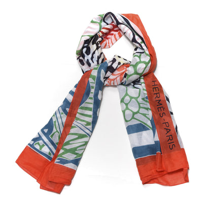 Hermes Cotton Jaguar Quetzal Beach Pareo 2 of 3
