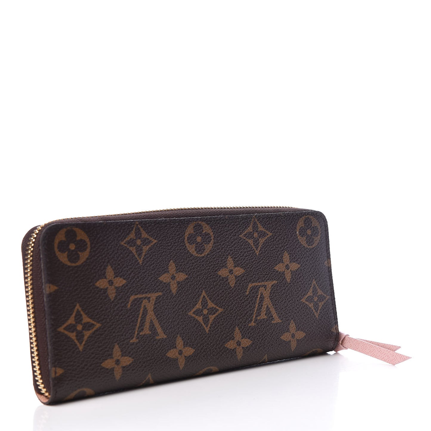 Monogram Clemence Wallet Rose Ballerine