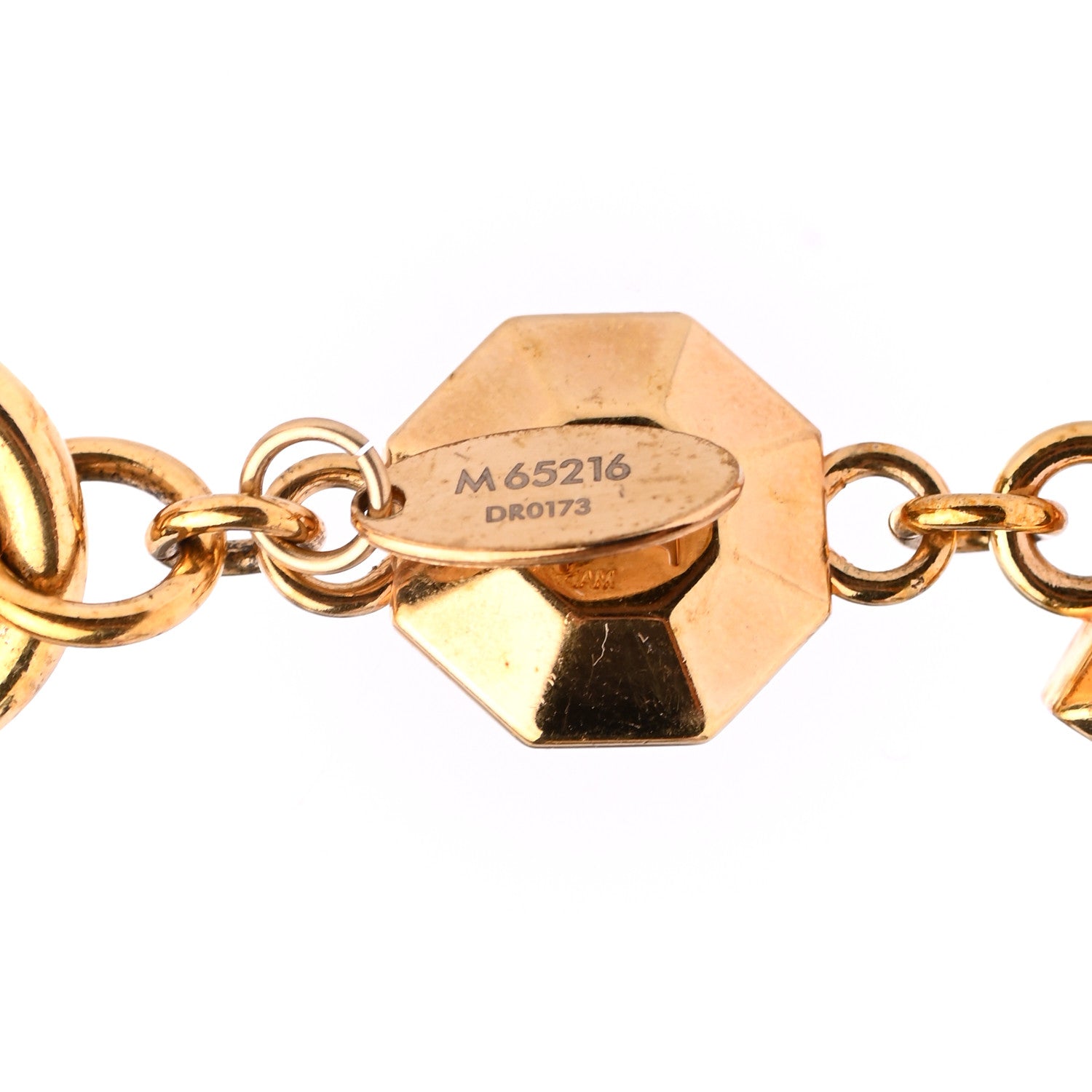 Louis Vuitton LV Facettes Bag Charm Key Holder Gold 4 of 4