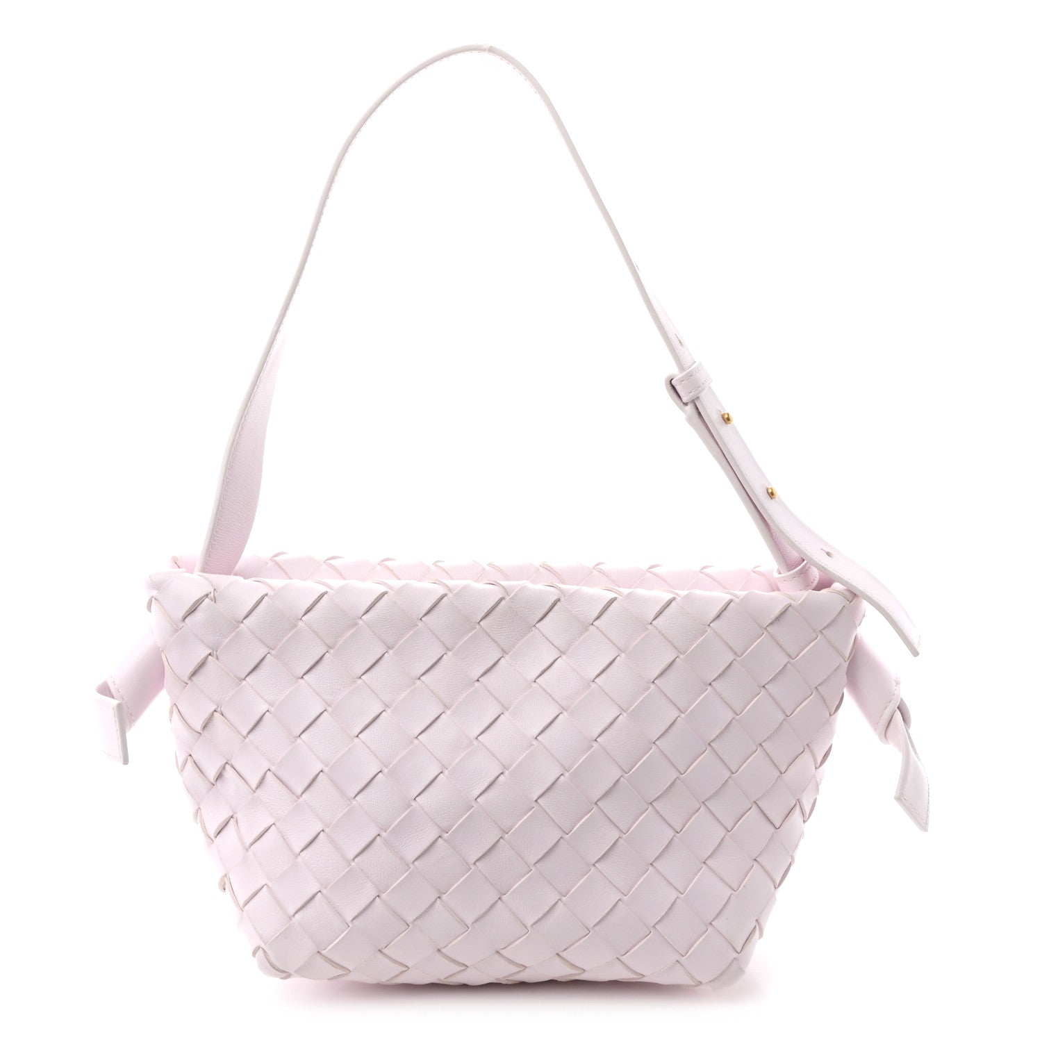 Bottega Veneta Nappa Intrecciato Tie Shoulder Bag Bliss Washed 1 of 9