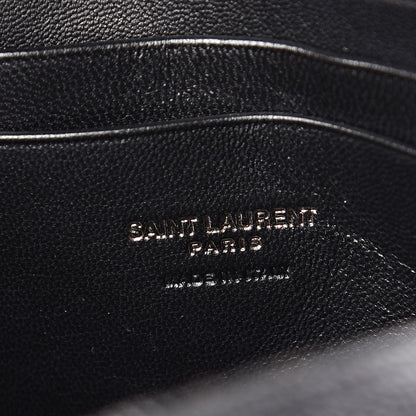 Saint Laurent Grain De Poudre Matelasse Monogram Mini Lou Camera Bag Black 6 of 11