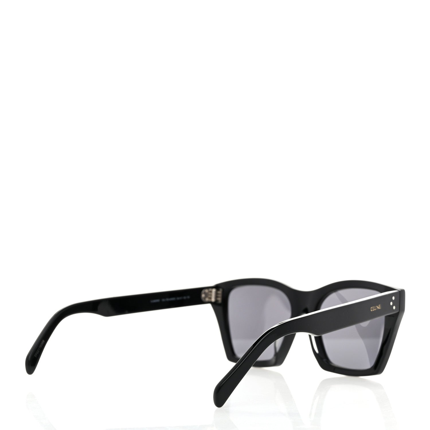Celine Acetate Polarized Square Sunglasses CL40090F Black 4 of 7