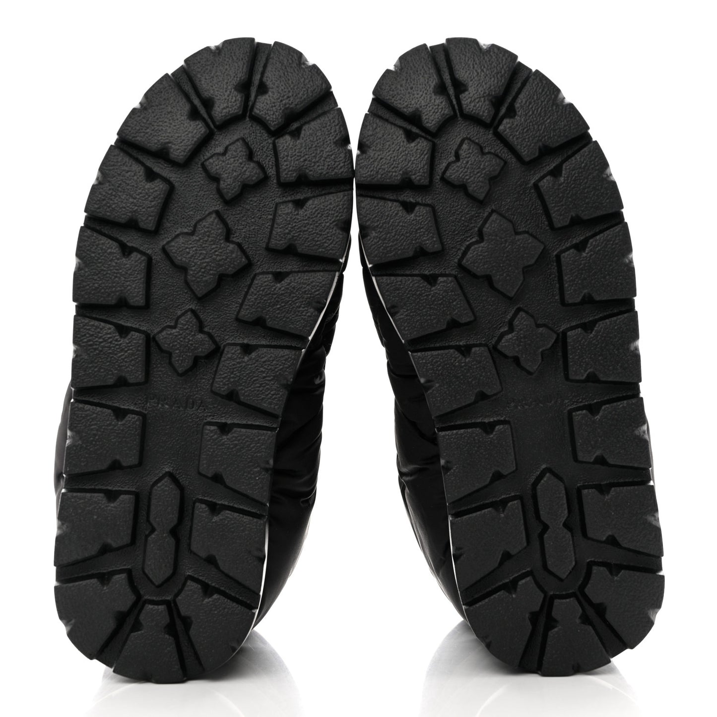 Re-Nylon Piuma Triangle Logo Padded Drawcord 20mm Snow Boots 38.5 Black