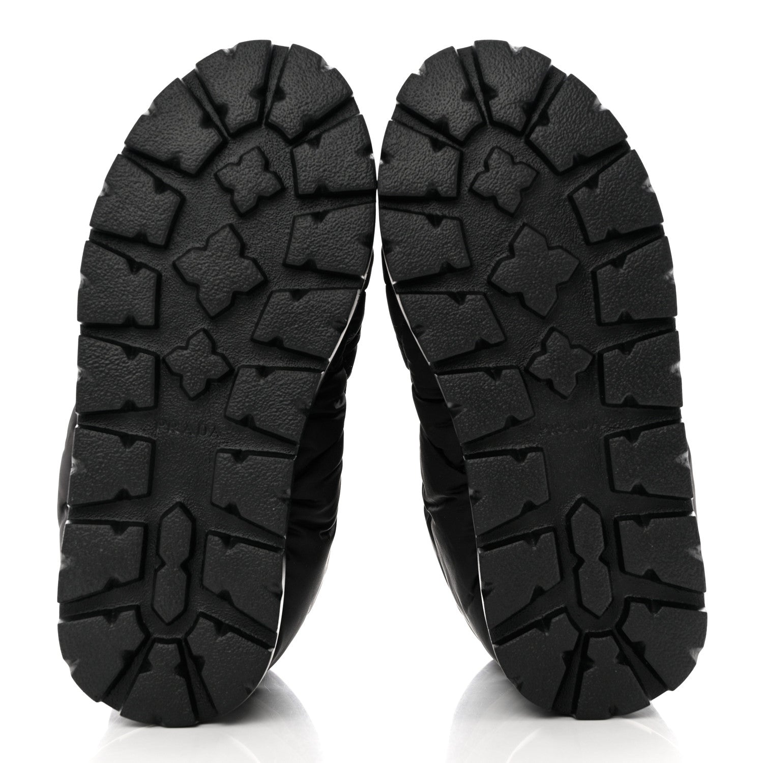 Prada Re-Nylon Piuma Triangle Logo Padded Drawcord 20mm Snow Boots 38.5 Black 5 of 9