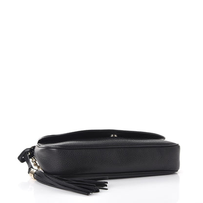 Gucci Pebbled Calfskin Medium Soho Flap Crossbody Black 4 of 9