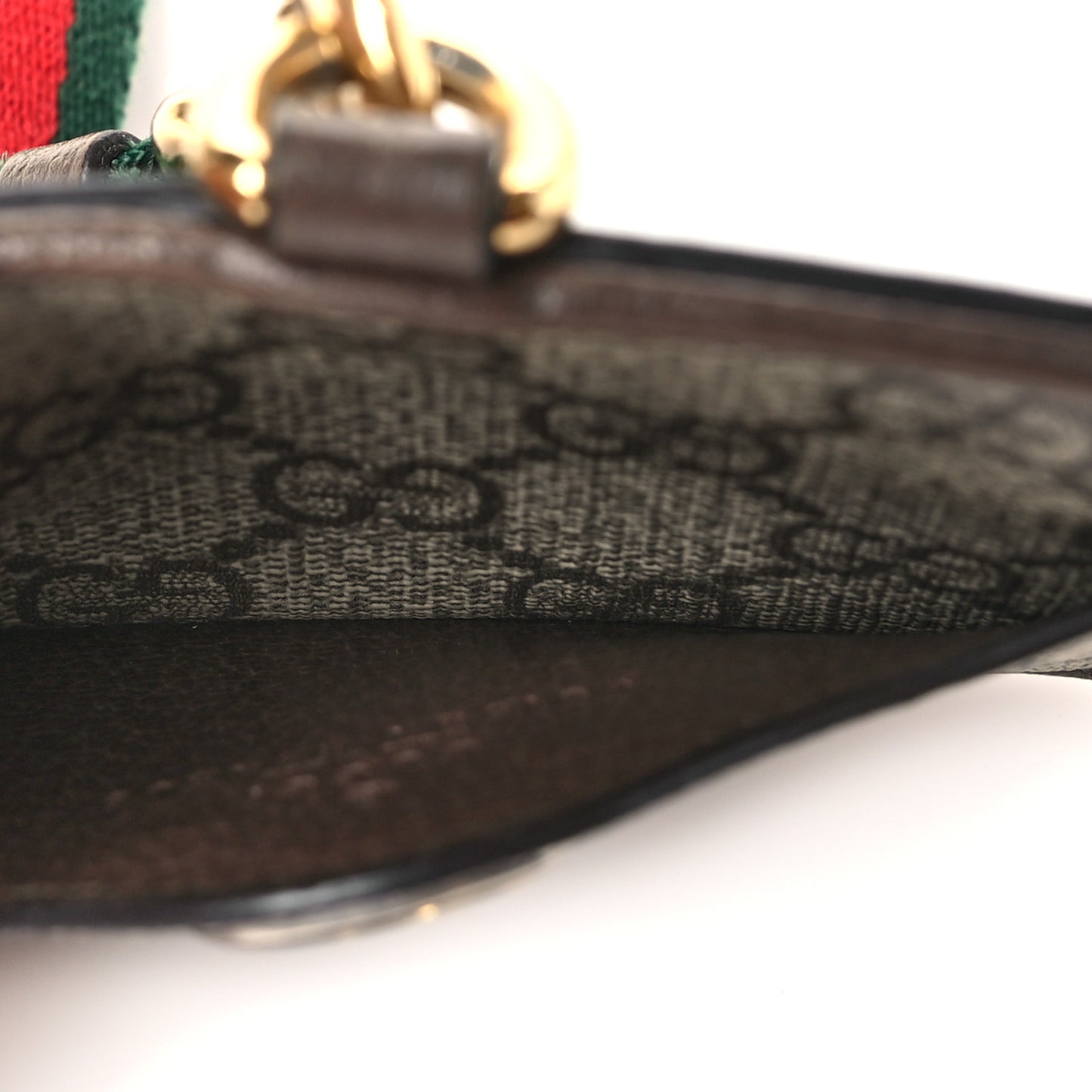 GG Supreme Monogram Ophidia ID Holder Beige Ebony New Acero