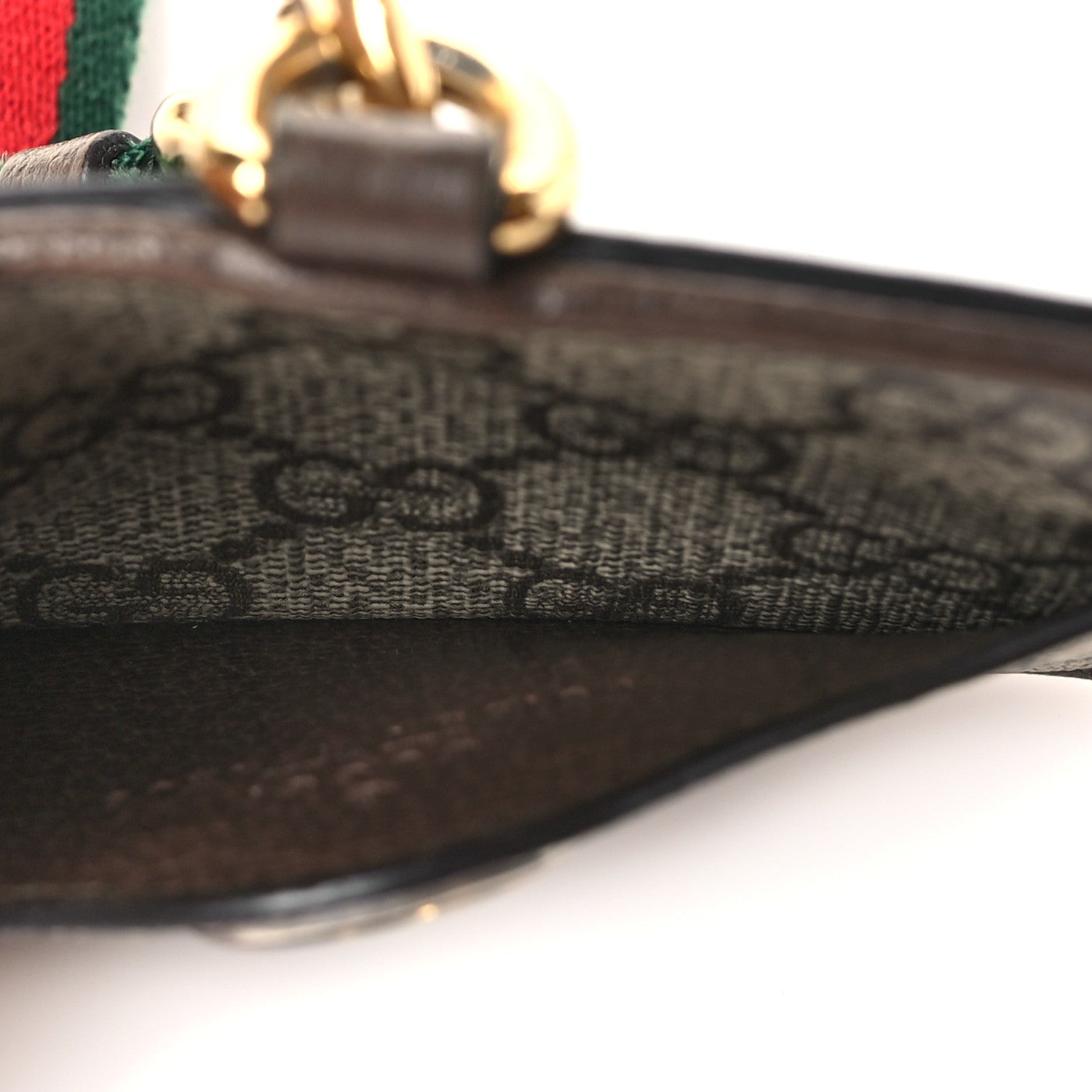 Gucci GG Supreme Monogram Ophidia ID Holder Beige Ebony New Acero 5 of 9