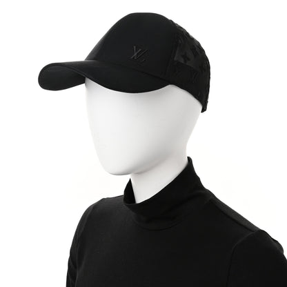 Louis Vuitton Monogram Mesh Cotton Cap M Black 2 of 12