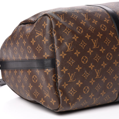 Louis Vuitton Monogram Macassar Keepall Bandouliere 55 8 of 9