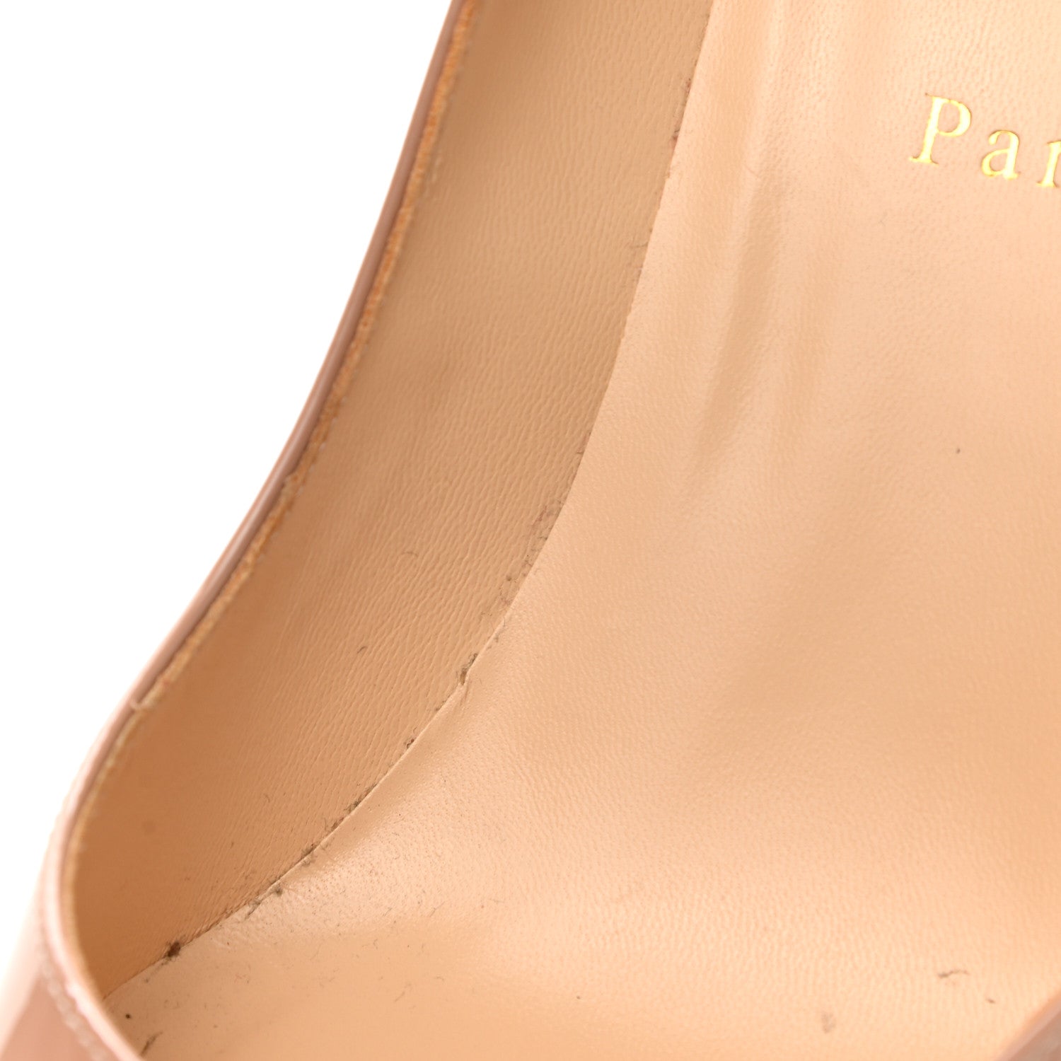 Christian Louboutin Patent Pigalle Plato 100 Pumps 40.5 Nude 9 of 10