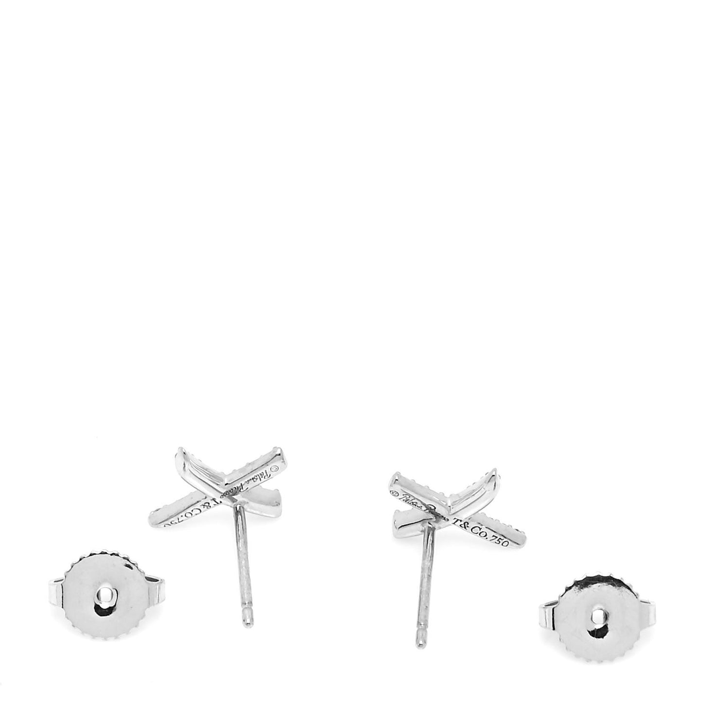18K White Gold Diamond Paloma Picasso X Earrings