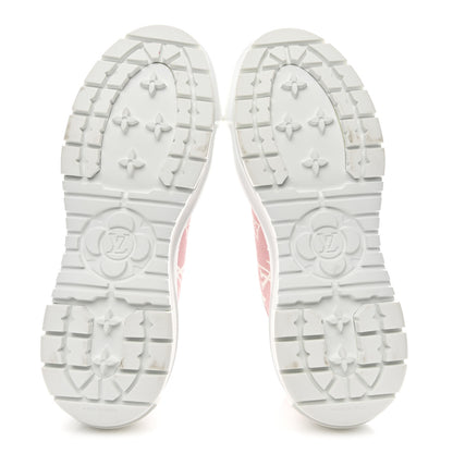 Louis Vuitton Denim Monogram Squad Sneakers 38.5 Pink 38.5 Pink 6 of 10