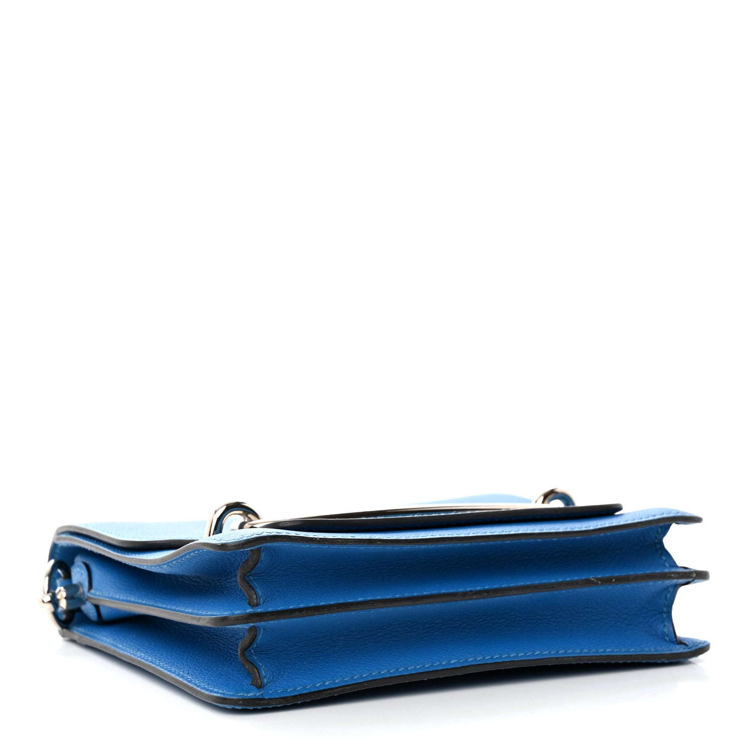 Hermes Evercolor Mini Sac Roulis Bleu Hydra 4 of 13