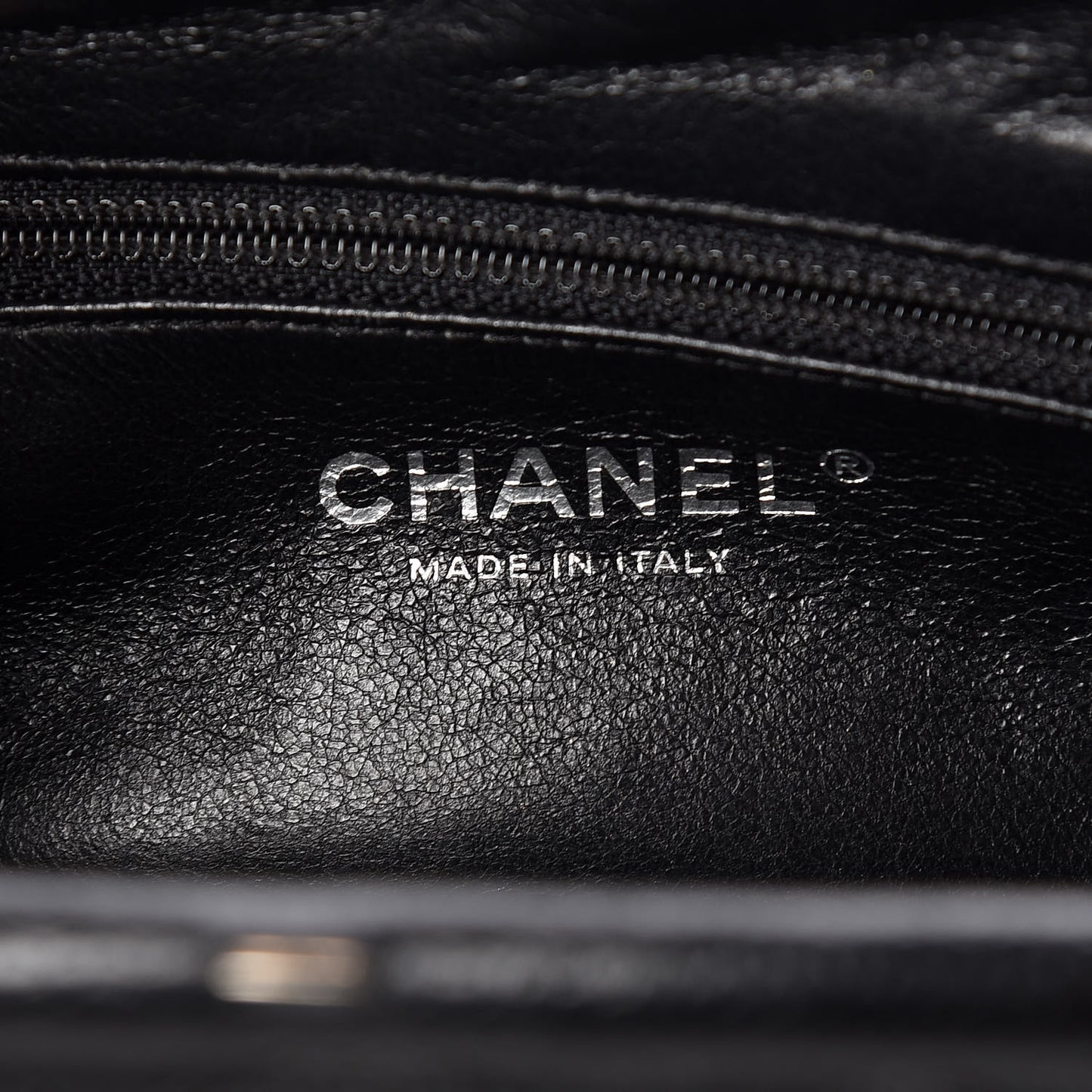 Caviar Quilted Timeless Clutch Black