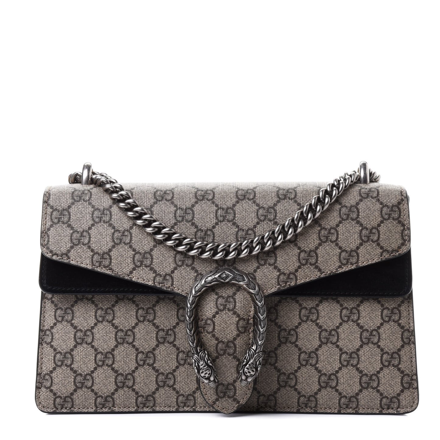 GG Supreme Monogram Small Dionysus Shoulder Bag Black