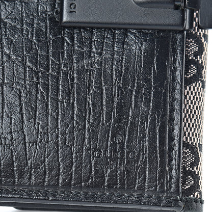 Gucci Monogram Bamboo French Wallet Navy 7 of 9