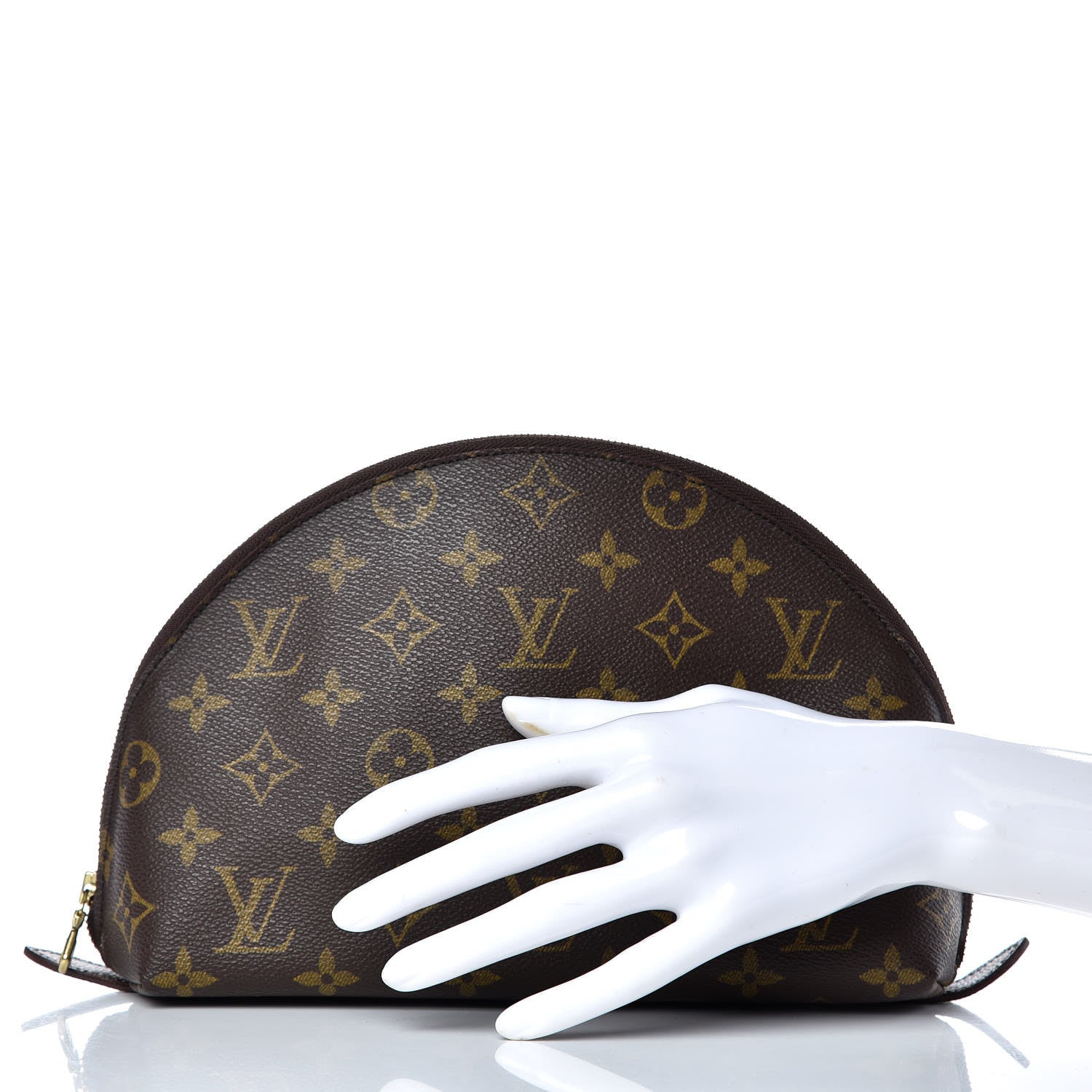 Louis Vuitton Monogram Trousse Demi Ronde 2 of 8