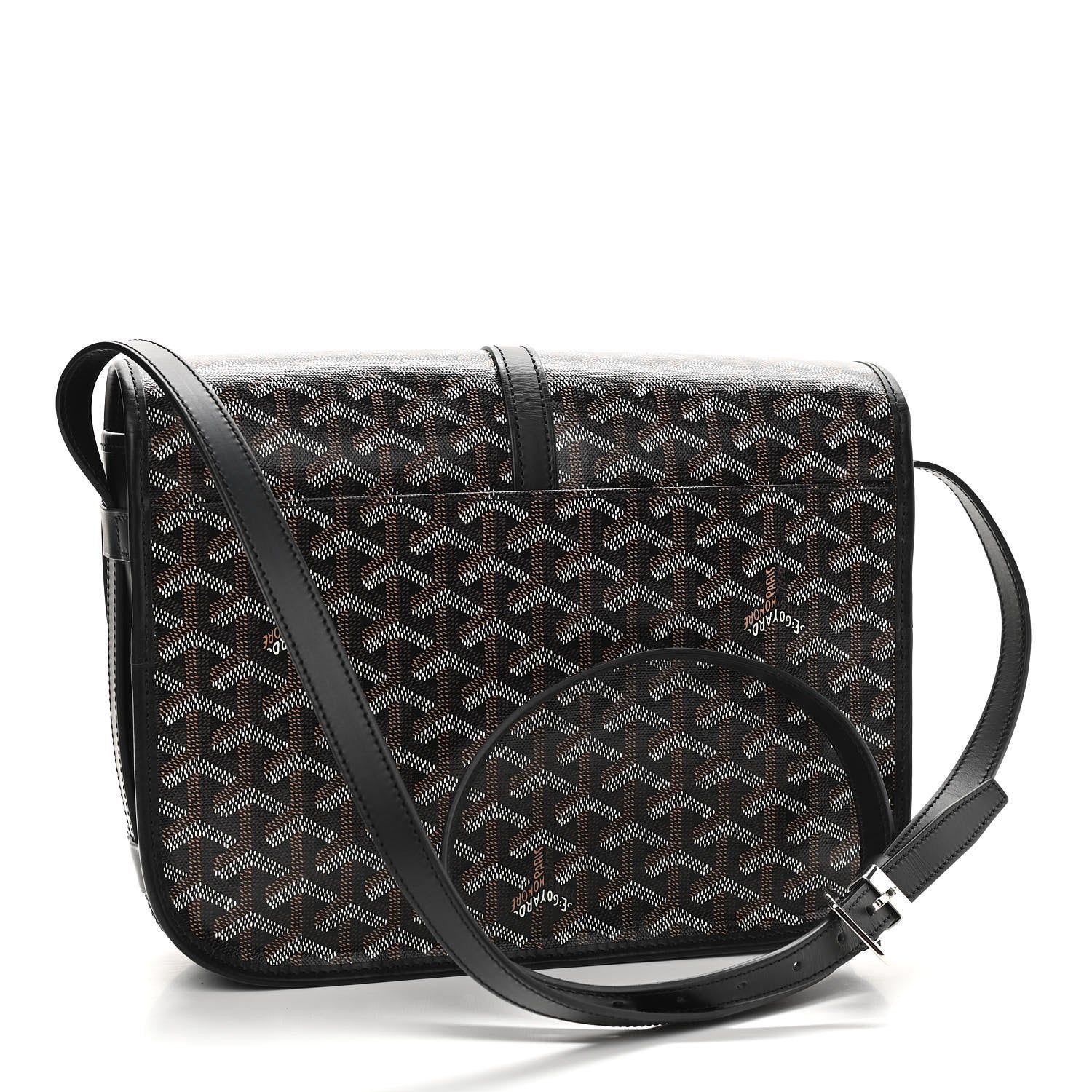 Goyard Goyardine Belvedere II MM Messenger Bag Black 3 of 9