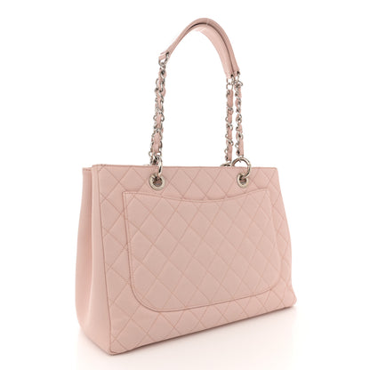 Chanel Caviar Quilted Grand Shopping Tote GST Light Pink 3 of 12