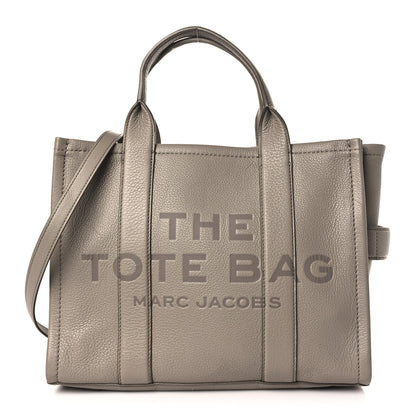 Marc Jacobs Grained Calfskin Medium The Tote Bag Cement 1 of 9