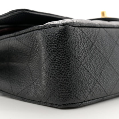 Chanel Caviar Quilted Medium Double Flap Black 9 of 11