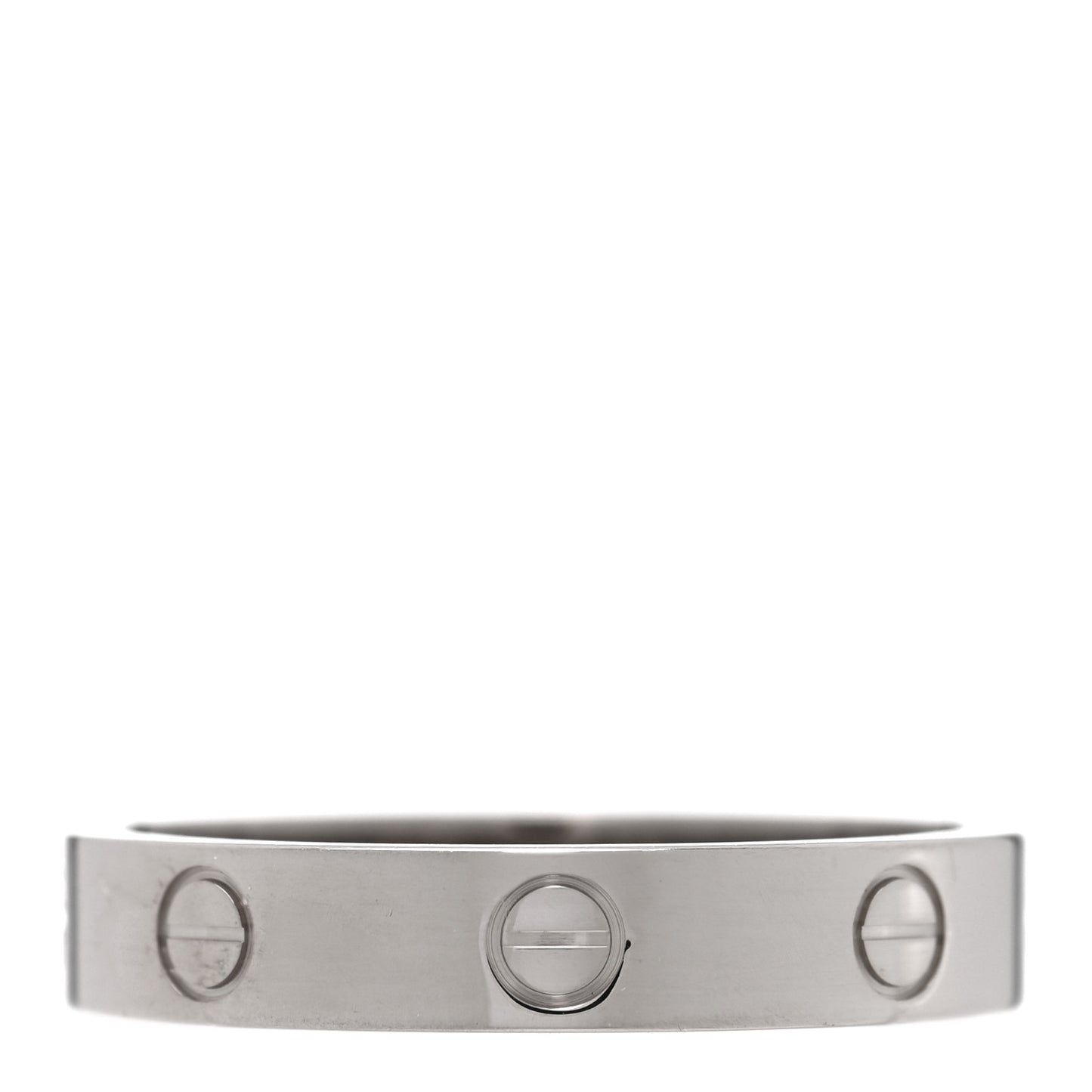 18K White Gold 3.5mm LOVE Wedding Band Ring 58 8.5