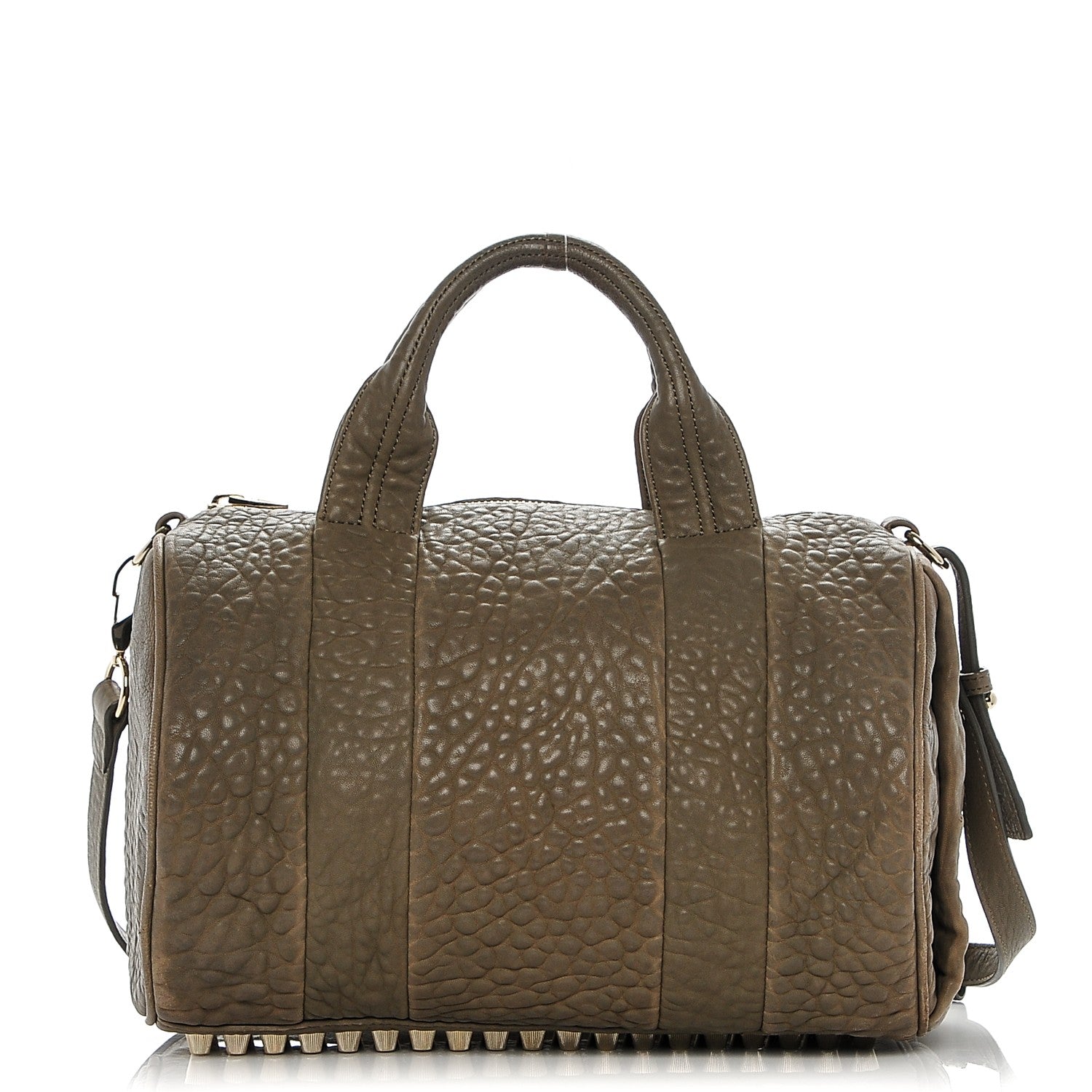 Alexander Wang Pebbled Lambskin Rocco Grey 1 of 8