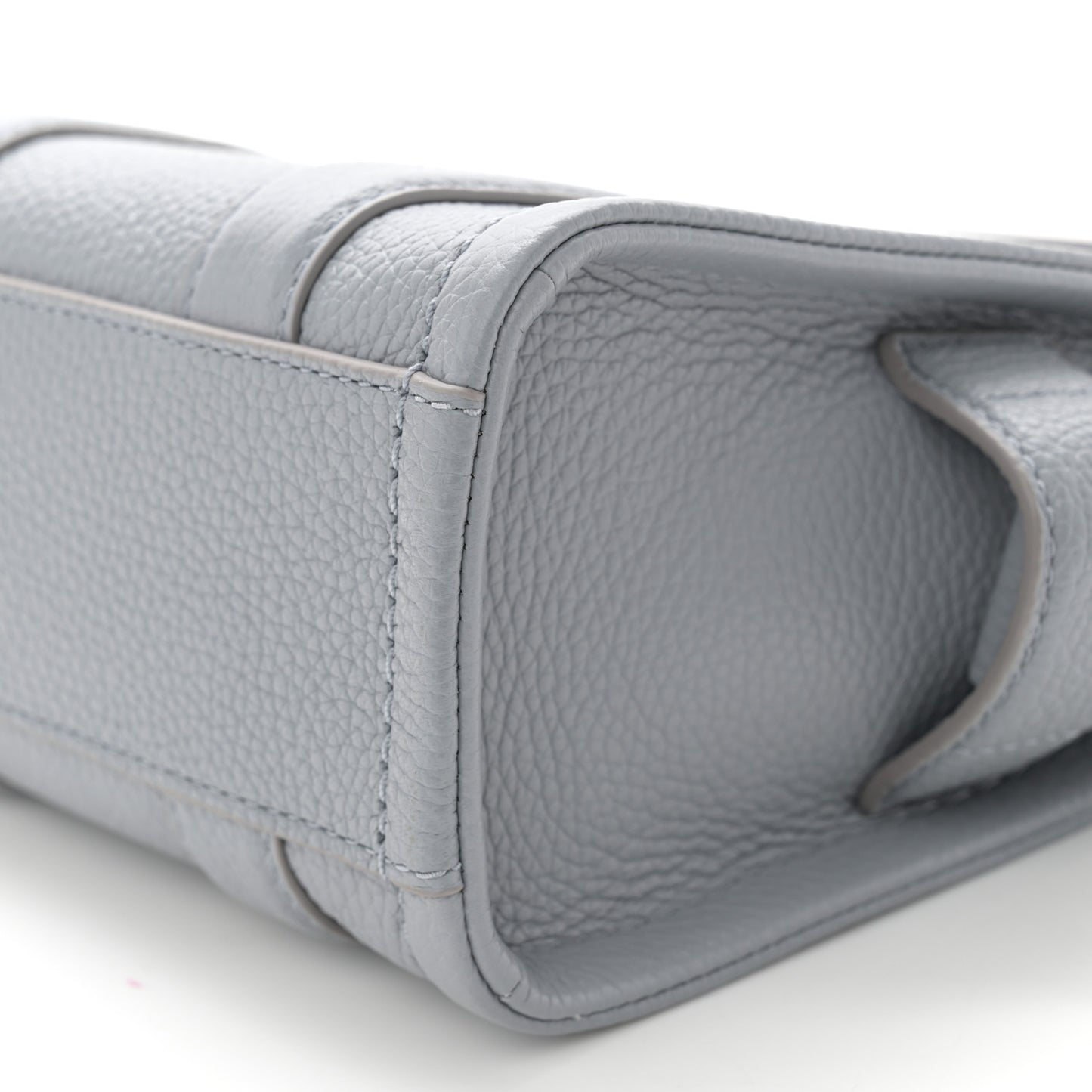 Grained Calfskin Mini The Tote Bag Grey